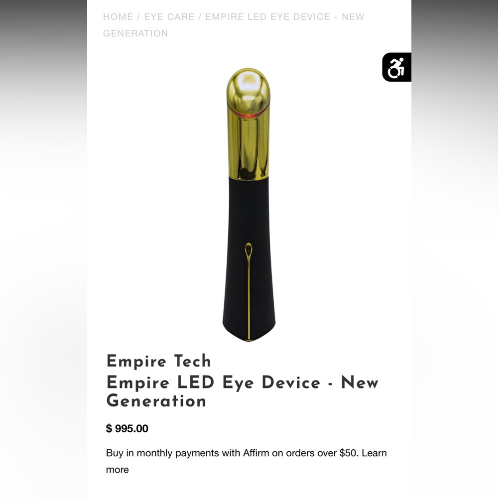 LED light for eyes
